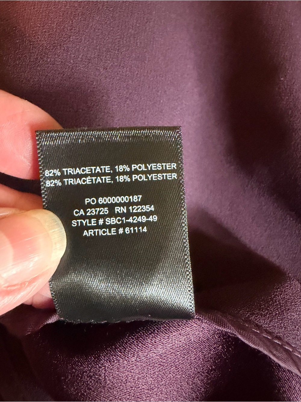 Babaton Open-Front Blazer in Deep Plum size 00 - Picture 10 of 10